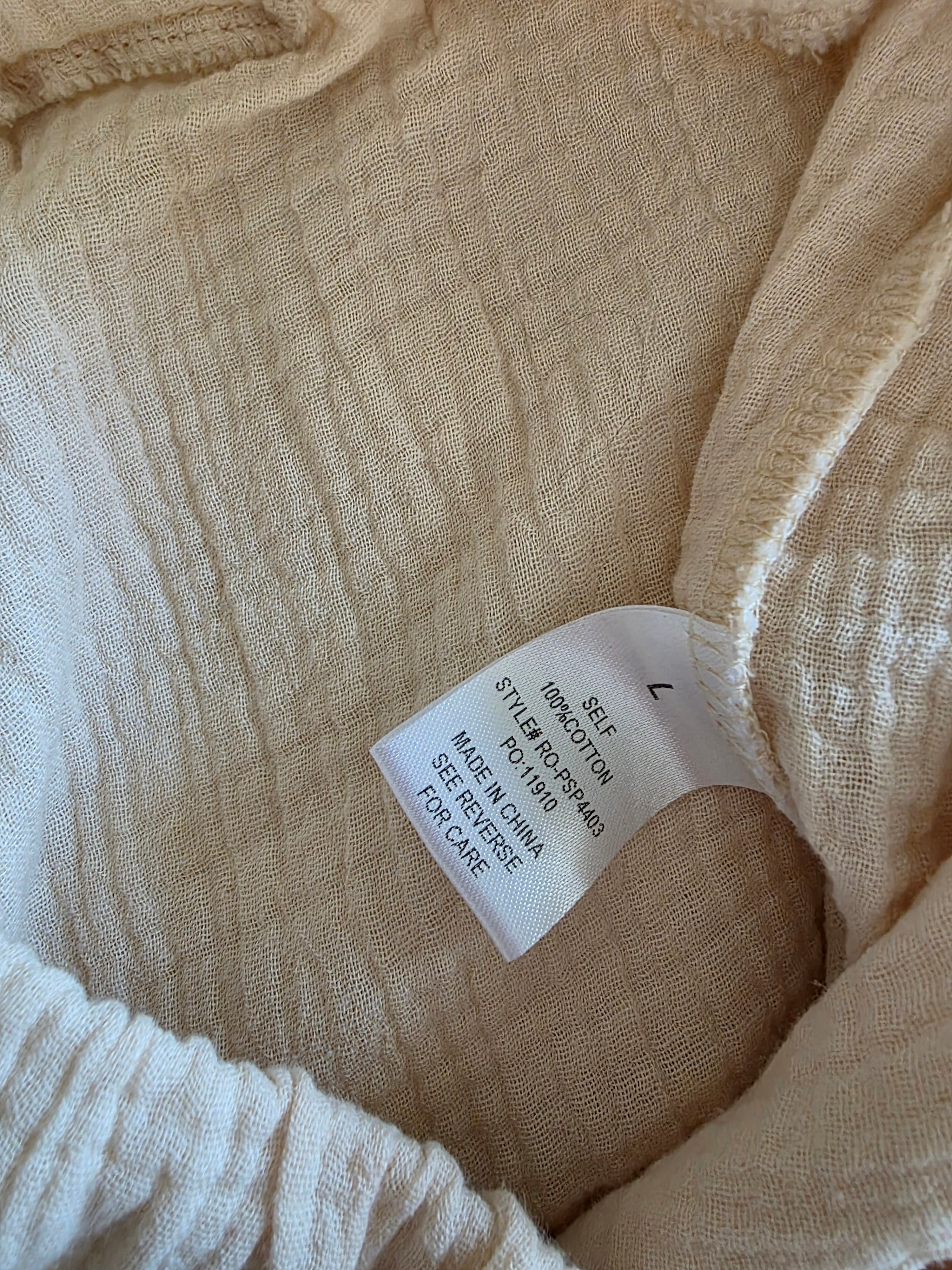 Roolee Daisy Cotton Gauze Pants (L)