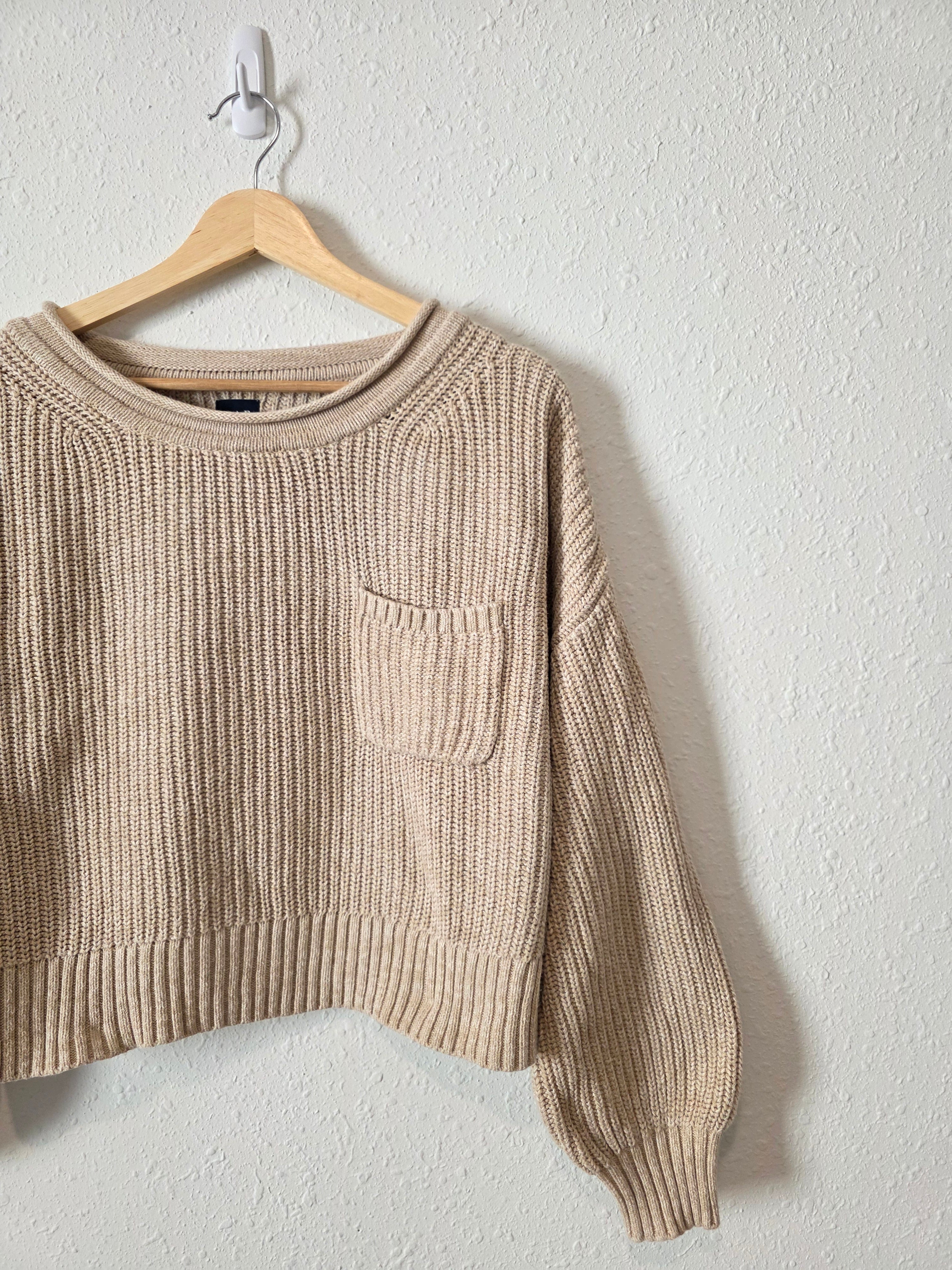 Gap Oat Chunky Cotton Sweater (S)