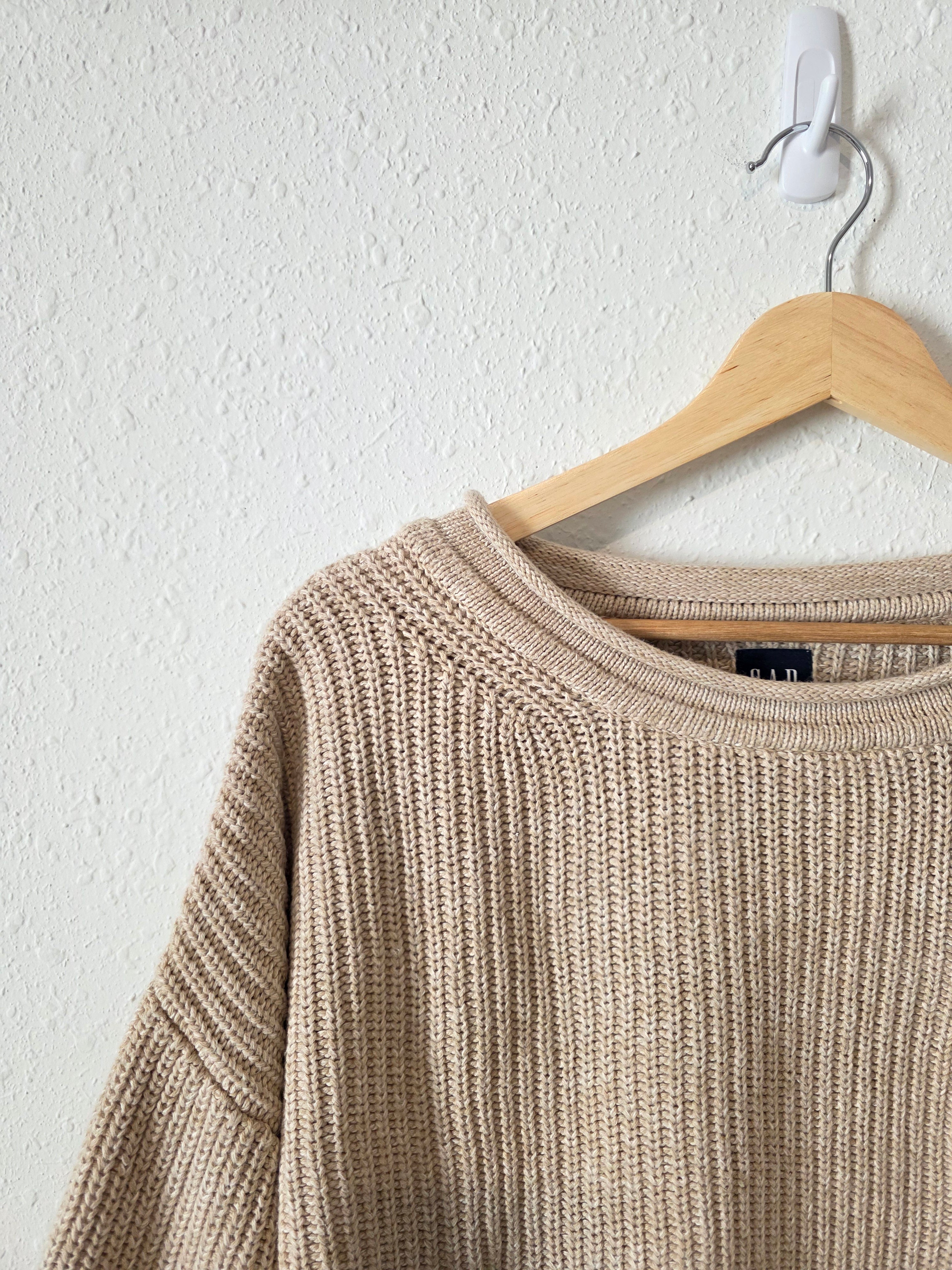 Gap Oat Chunky Cotton Sweater (S)