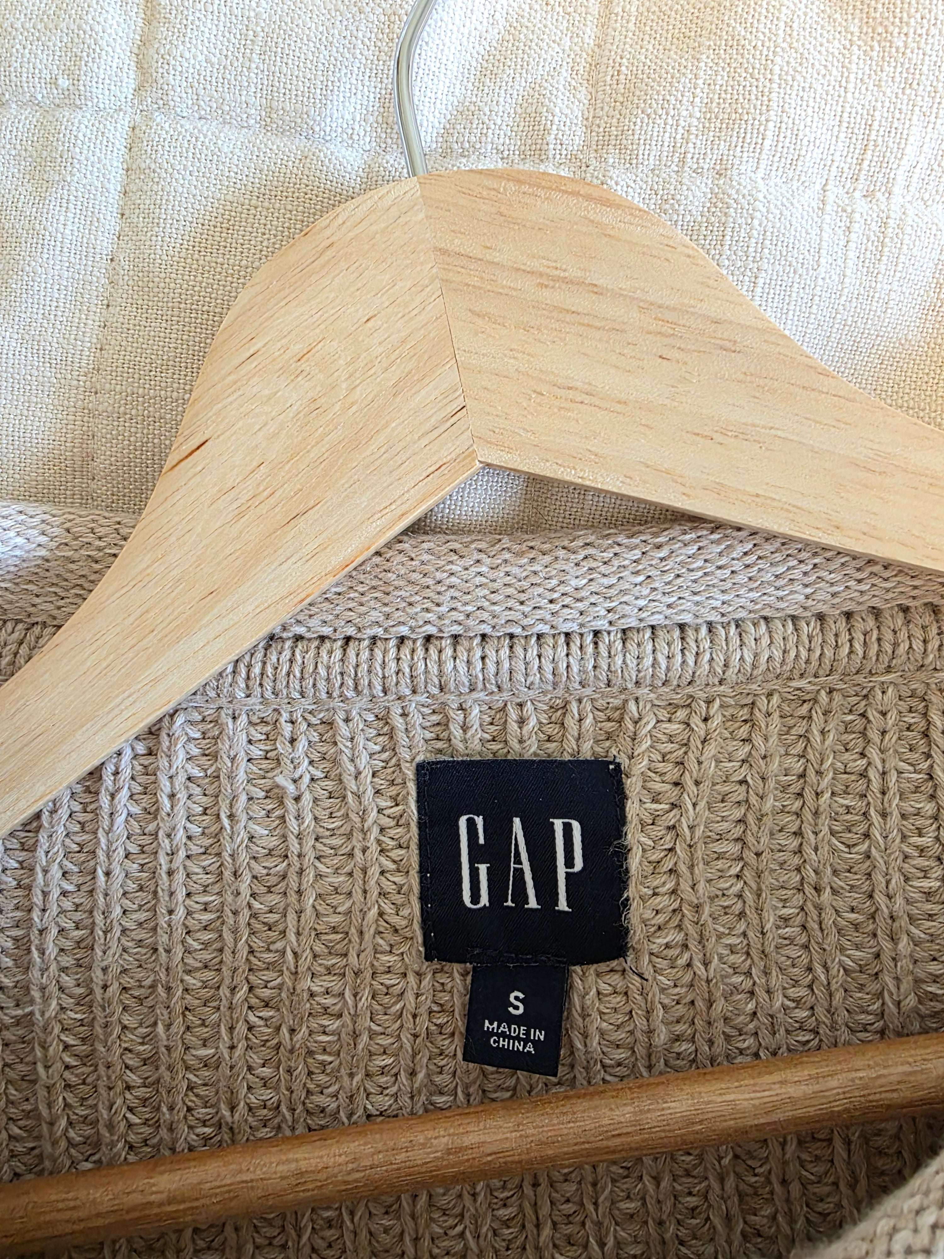 Gap Oat Chunky Cotton Sweater (S)