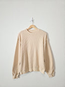 Madewell Cotton Waffle Sweatshirt (L/XL)