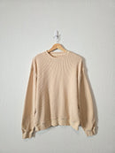 Madewell Cotton Waffle Sweatshirt (L/XL)