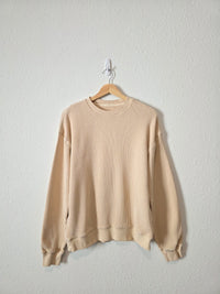 Madewell Cotton Waffle Sweatshirt (L/XL)