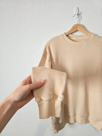 Madewell Cotton Waffle Sweatshirt (L/XL)