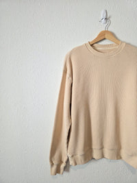 Madewell Cotton Waffle Sweatshirt (L/XL)