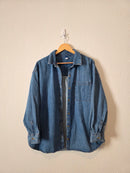 Oversized Denim Shirt Jacket (L)
