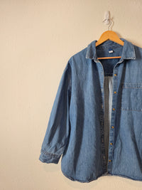 Oversized Denim Shirt Jacket (L)