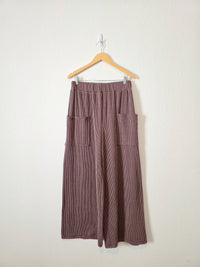Bibi Textured Wide Leg Pants (L)