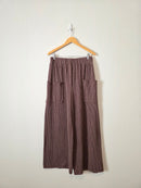 Bibi Textured Wide Leg Pants (L)
