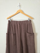 Bibi Textured Wide Leg Pants (L)