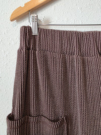 Bibi Textured Wide Leg Pants (L)