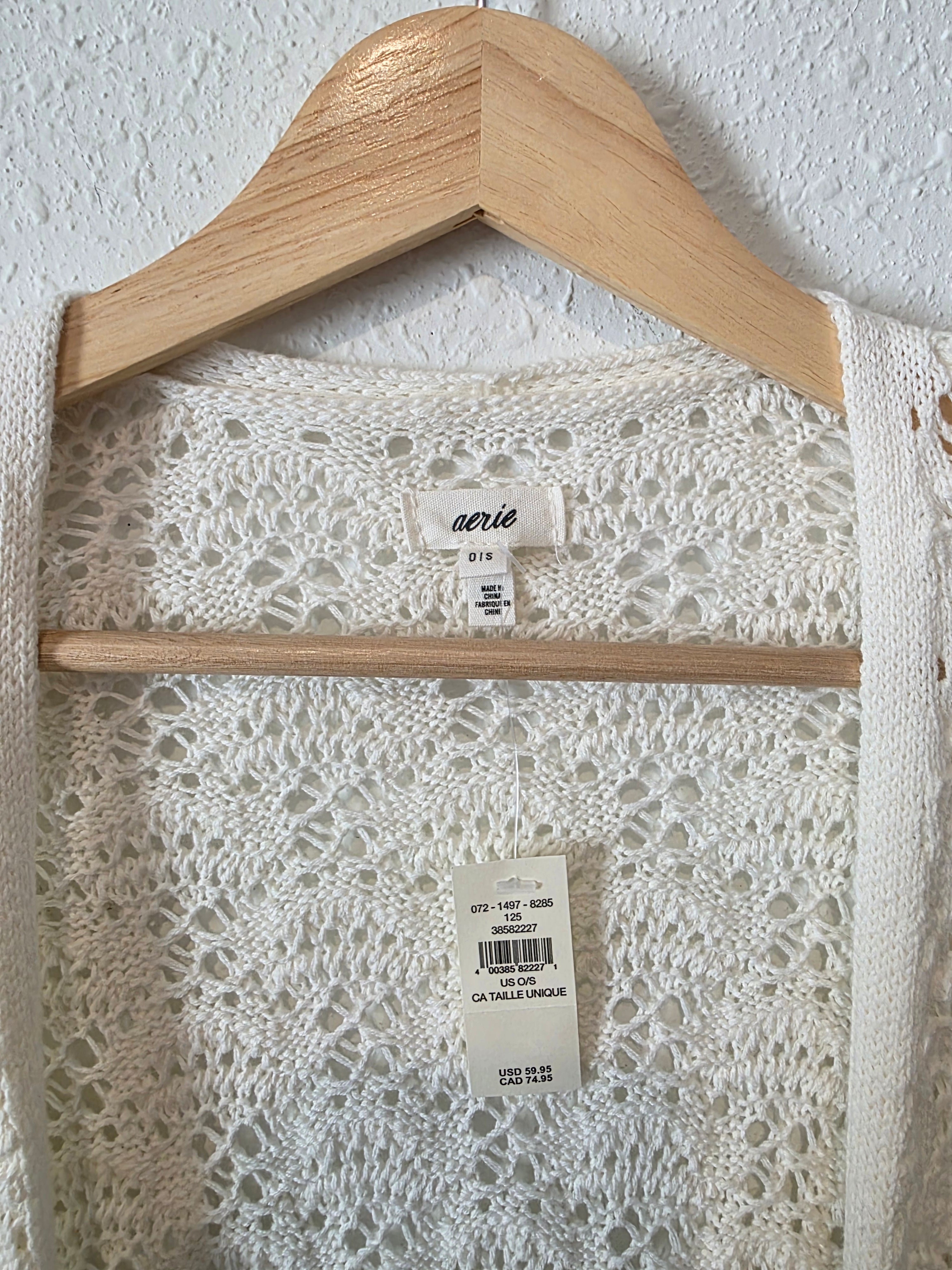 NEW Aerie Crochet Cardigan (OS)