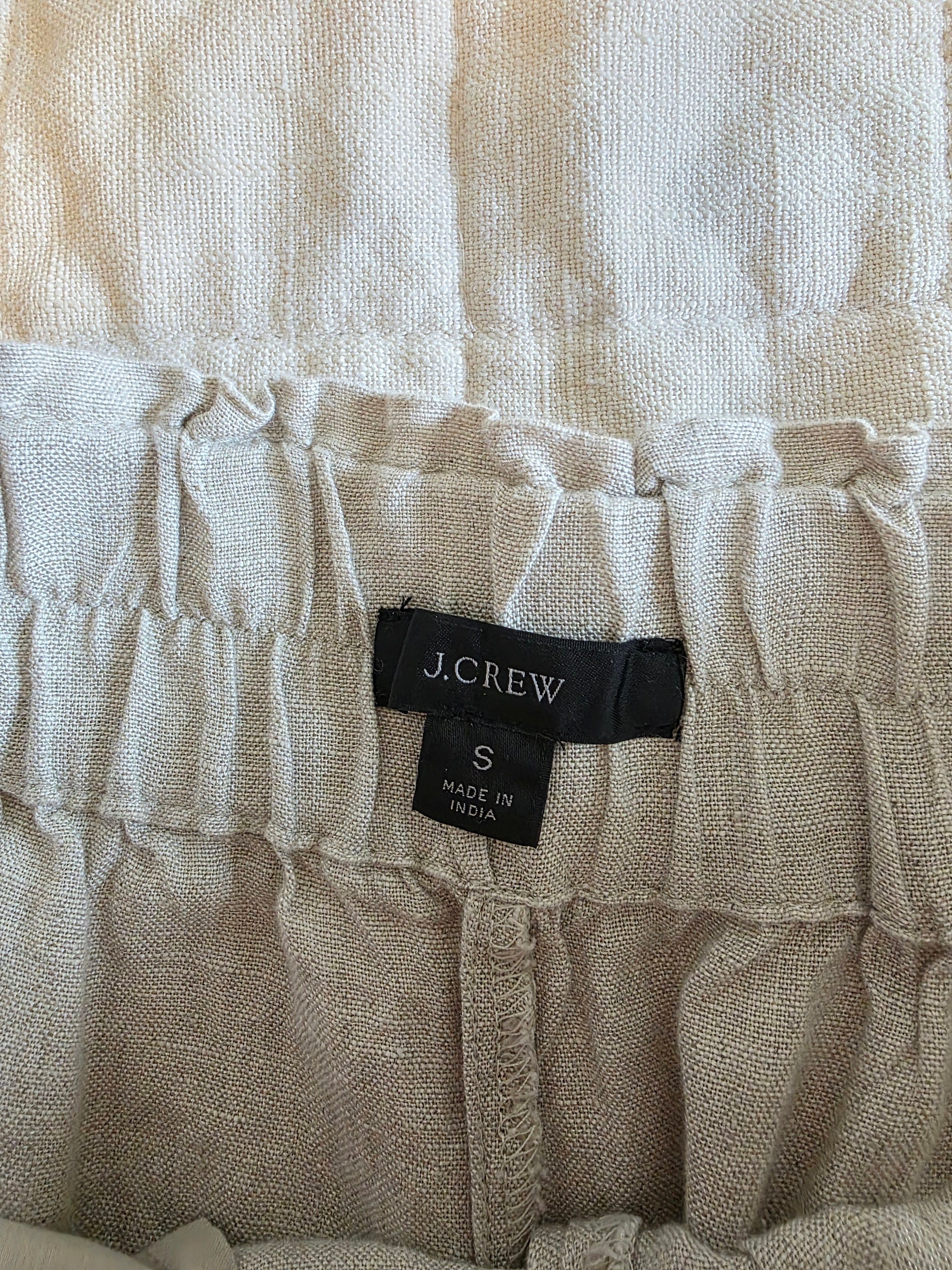 J.Crew Pull On Linen Short in Flax (S)
