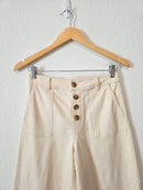 Neutral Wide Leg Jeans (S)