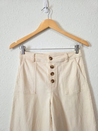 Neutral Wide Leg Jeans (S)