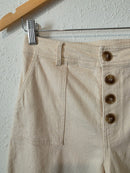 Neutral Wide Leg Jeans (S)