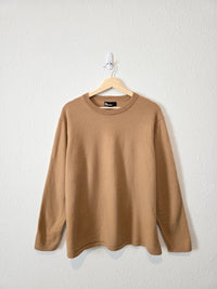 Camel Merino Wool Crewneck Sweater (XXL)