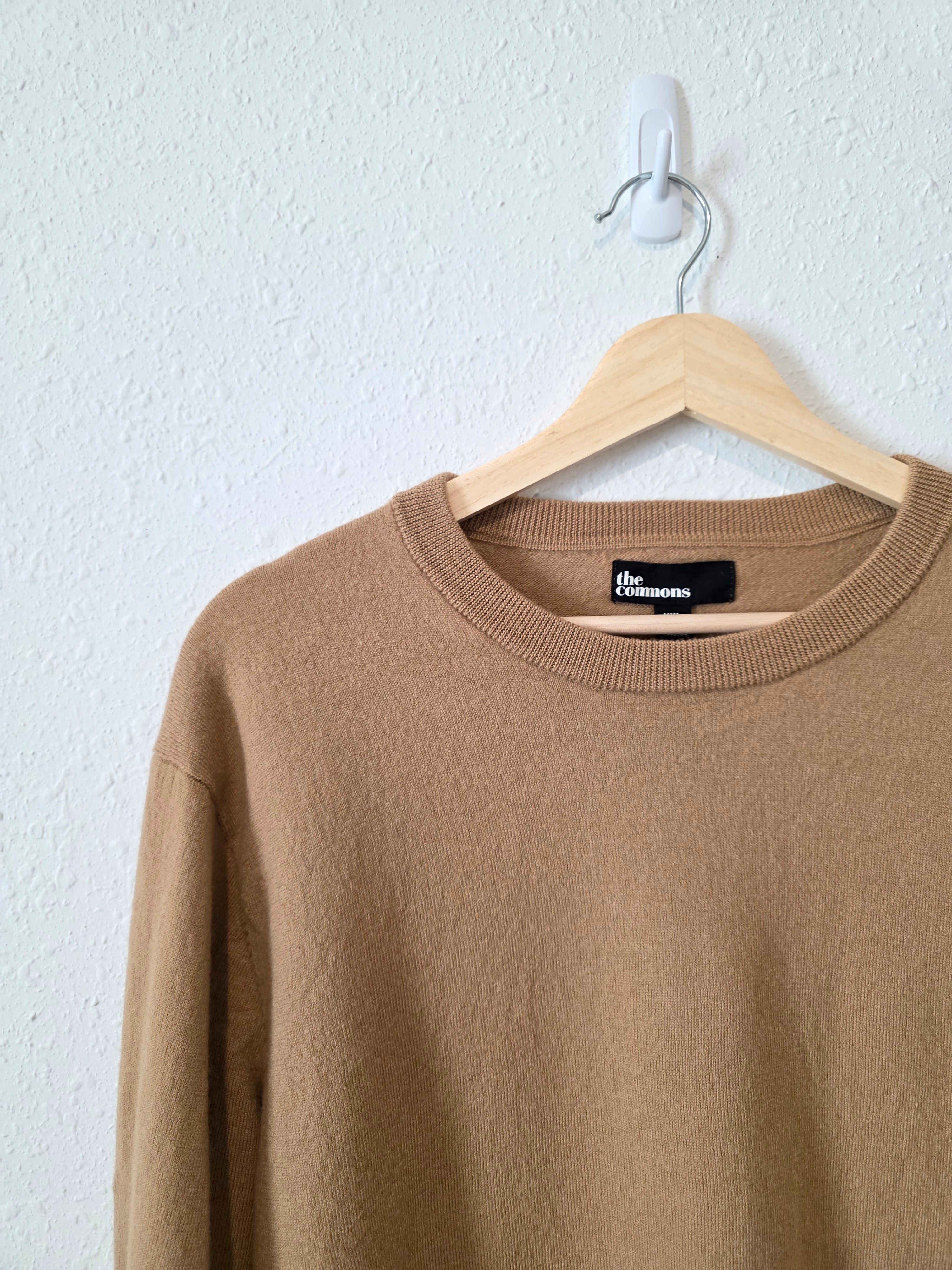 Camel Merino Wool Crewneck Sweater (XXL)