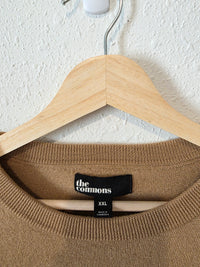 Camel Merino Wool Crewneck Sweater (XXL)
