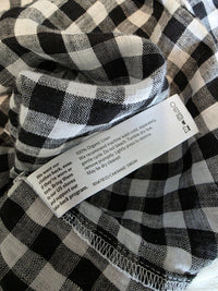 Eileen Fisher Gingham Linen Tunic (L)