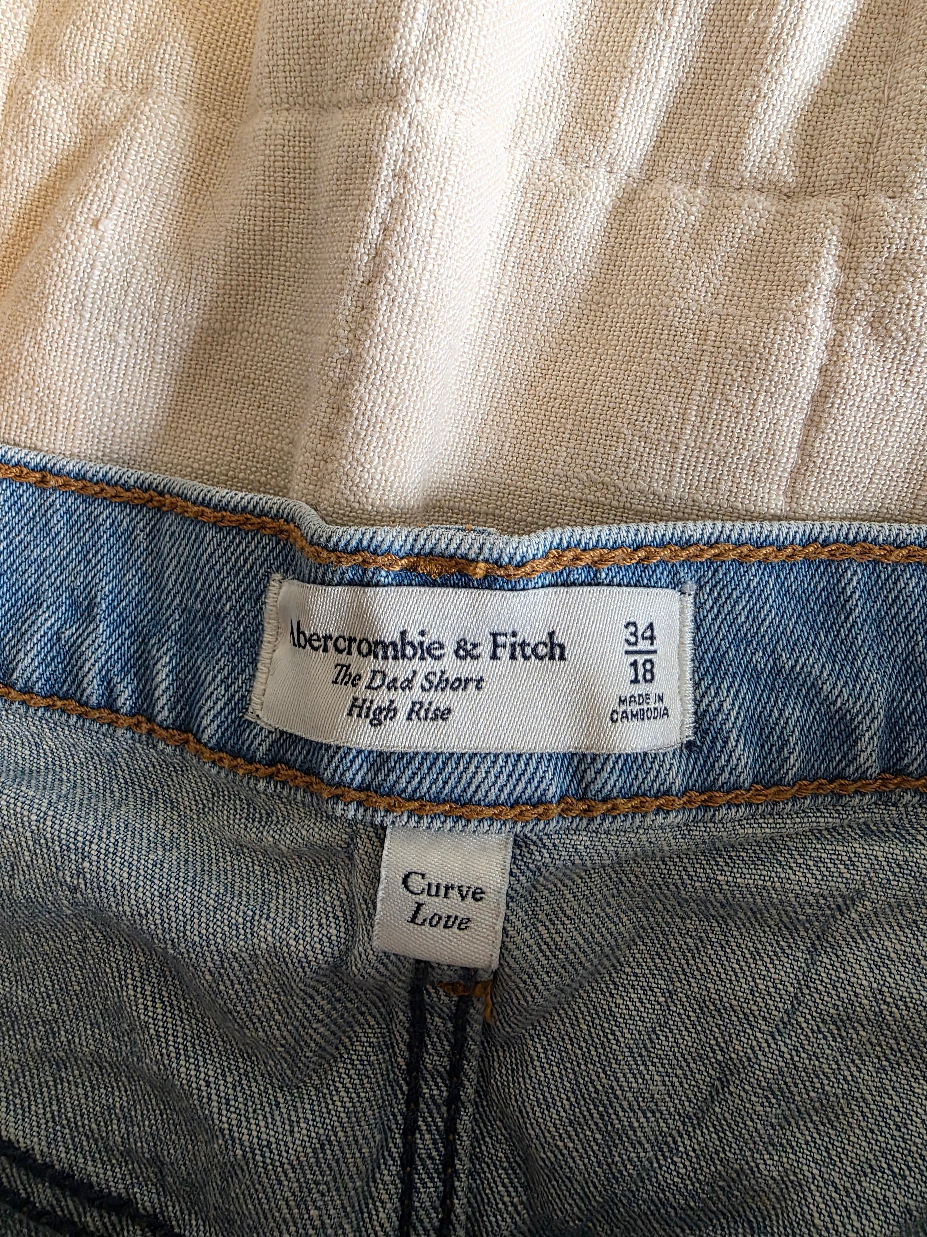 Abercrombie Denim Dad Shorts (34/18)