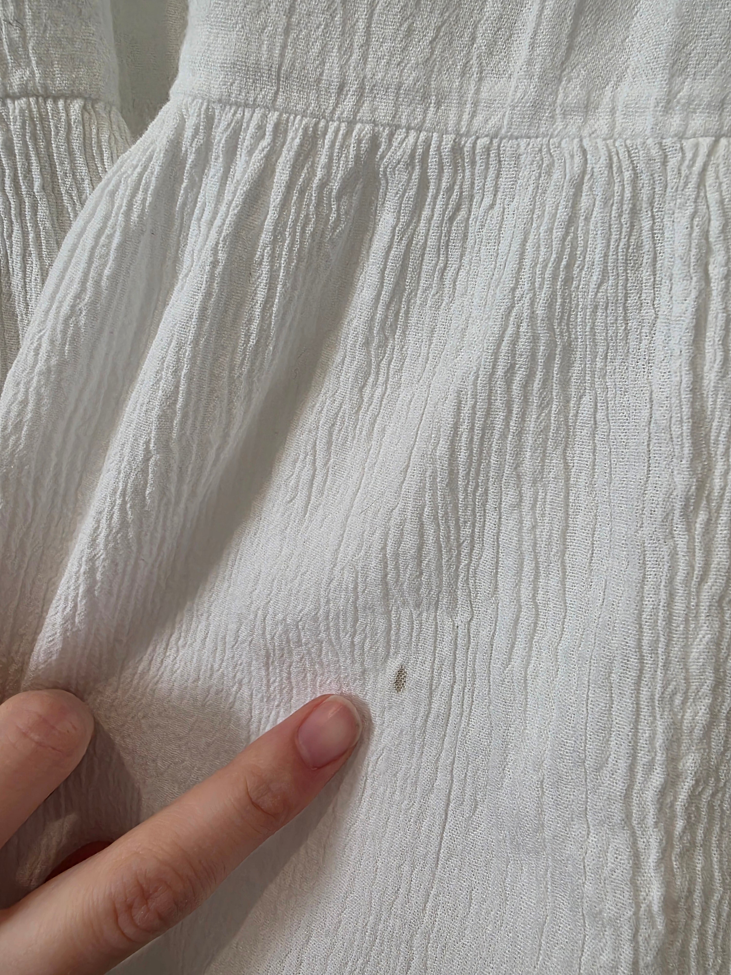 Aerie White Flowy Cotton Skirt (XS)