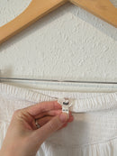 Aerie White Flowy Cotton Skirt (XS)