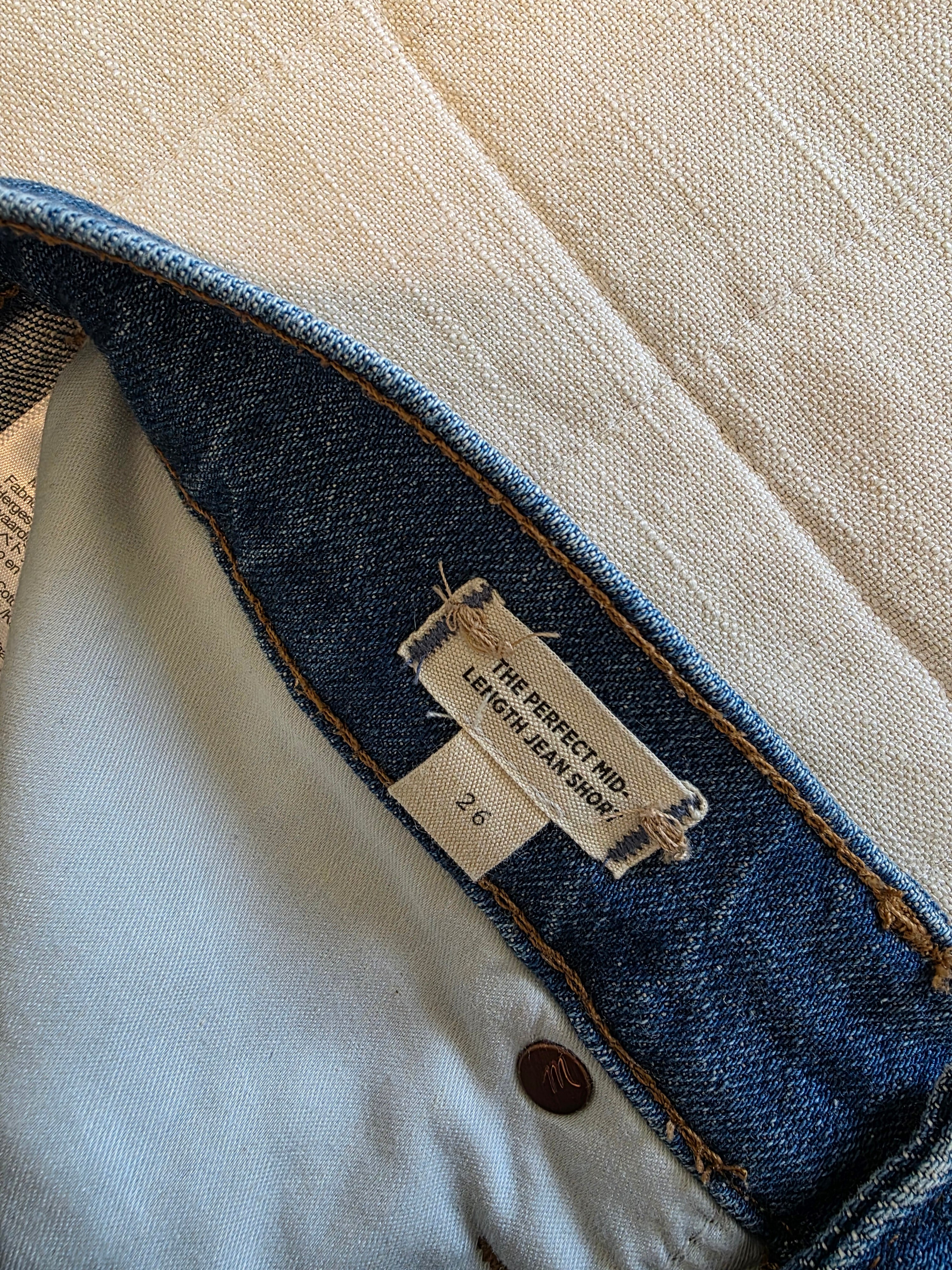 Madewell Mid Length Denim Shorts (26)