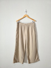 Muslin Wide Leg Pants (L)