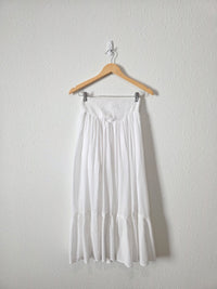 Aerie White Flowy Cotton Skirt (XS)