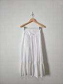 Aerie White Flowy Cotton Skirt (XS)