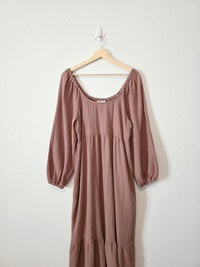 Cotton Gauze Maxi Dress (M)