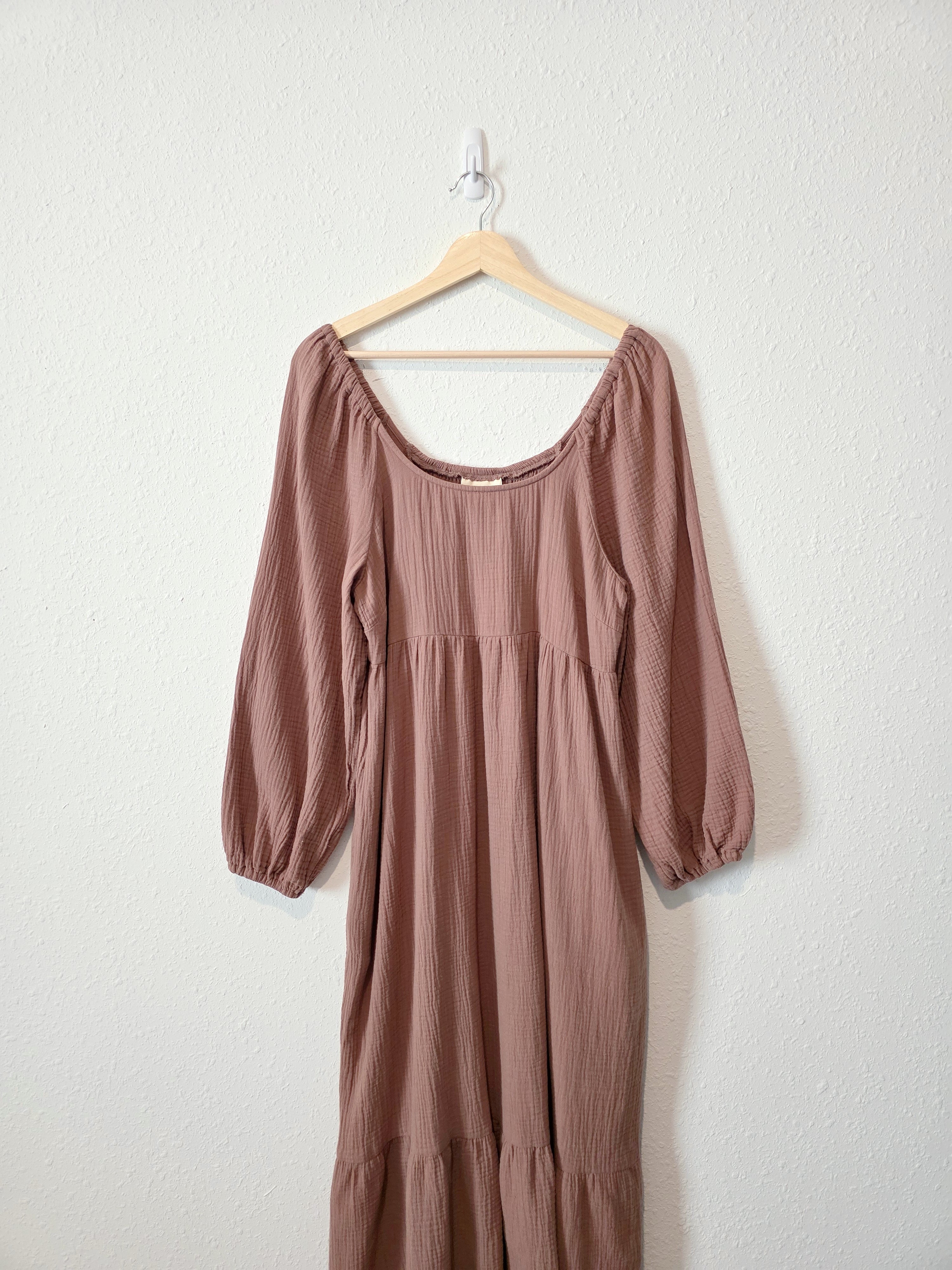 Cotton Gauze Maxi Dress (M)