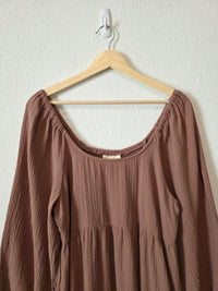 Cotton Gauze Maxi Dress (M)