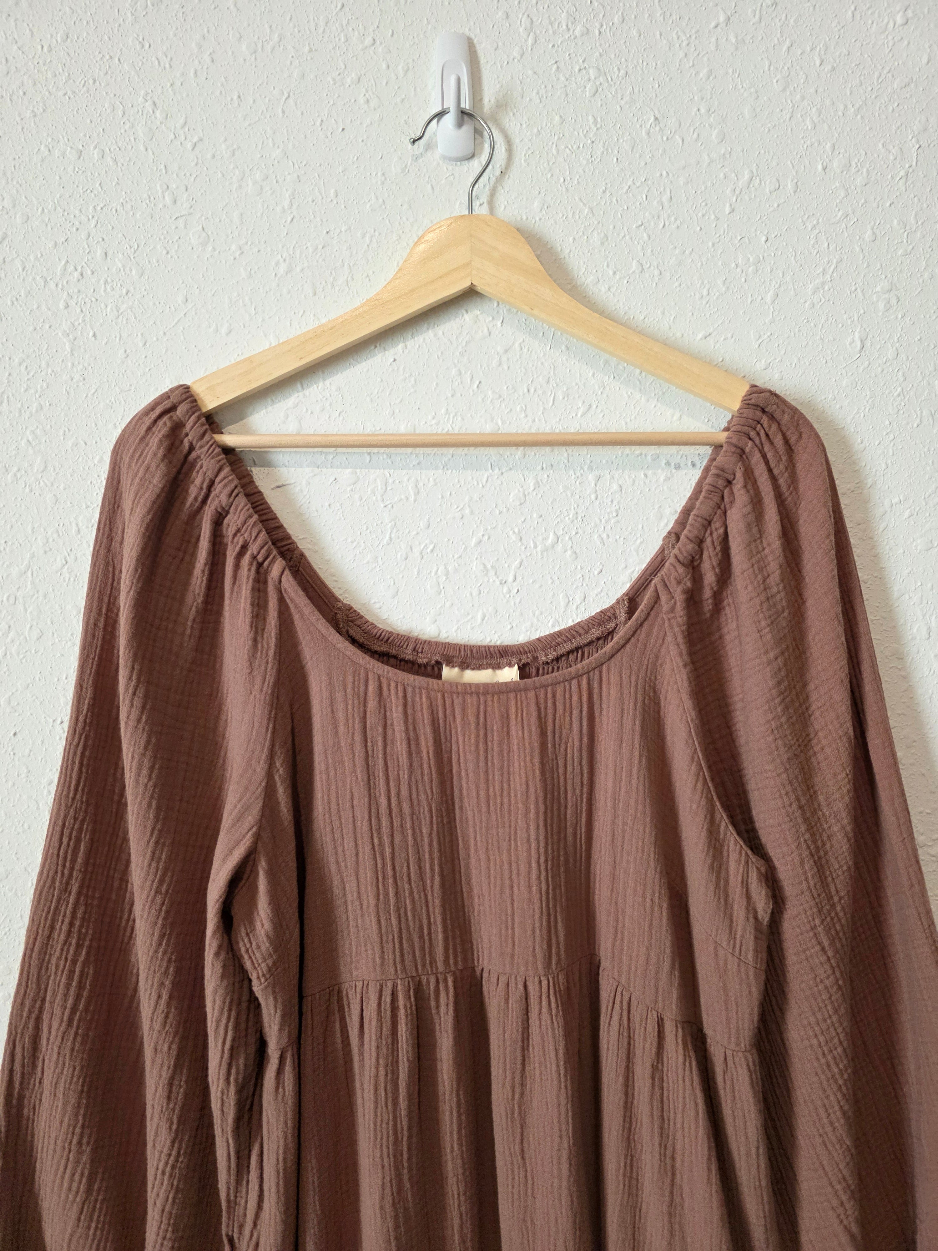 Cotton Gauze Maxi Dress (M)
