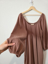 Cotton Gauze Maxi Dress (M)