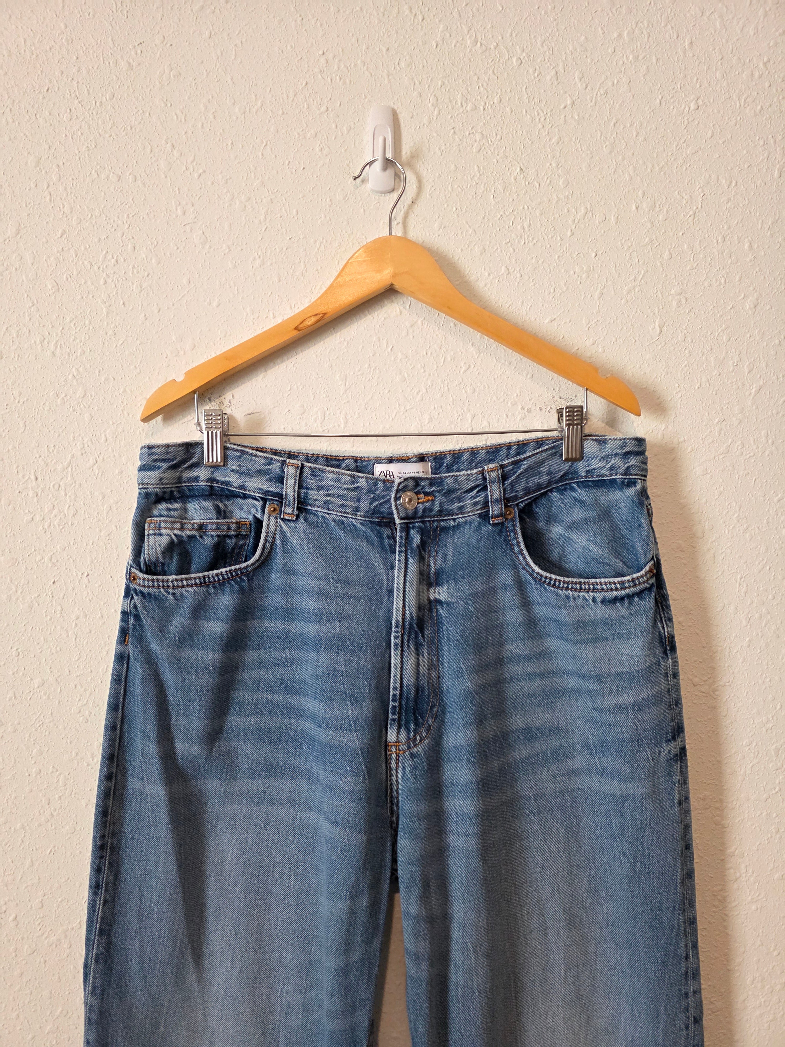 Zara Relaxed Wide Leg Jeans (14)