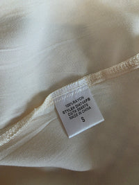 Cream Tiered Maxi Dress (S)