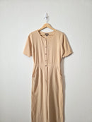 Roolee Neutral Cotton Jumpsuit (S)