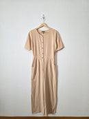 Roolee Neutral Cotton Jumpsuit (S)