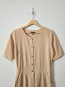Roolee Neutral Cotton Jumpsuit (S)