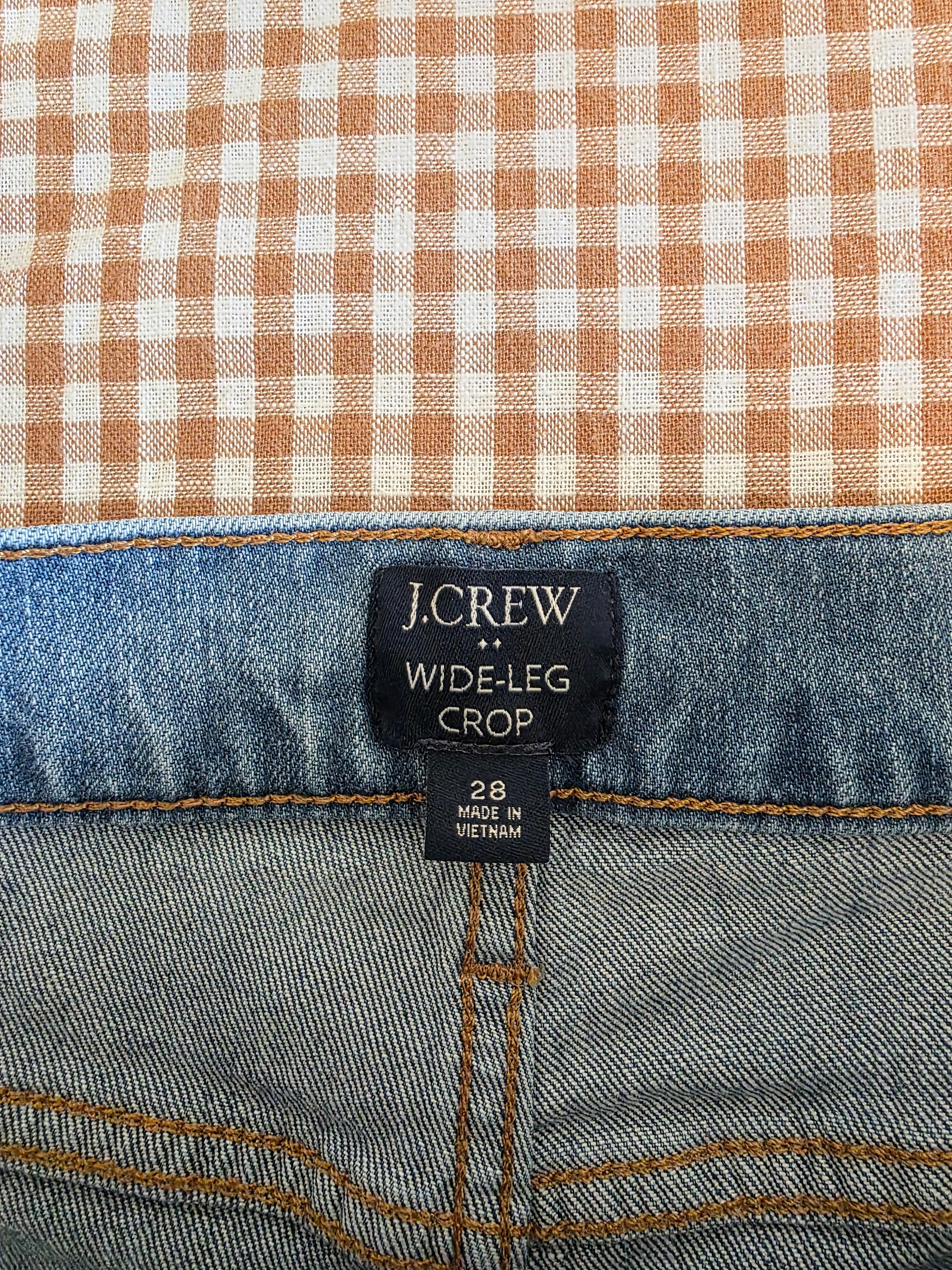 J.Crew Wide Leg Crop Jeans (28)