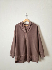 Aerie Brown Ribbed Sweatshirt (S)