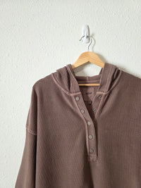 Aerie Brown Ribbed Sweatshirt (S)