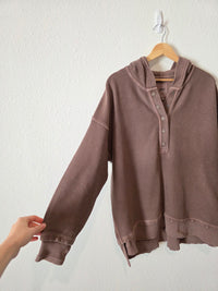 Aerie Brown Ribbed Sweatshirt (S)