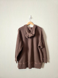 Aerie Brown Ribbed Sweatshirt (S)
