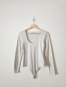 Abercrombie Gray Long Sleeve Bodysuit (M)