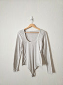 Abercrombie Gray Long Sleeve Bodysuit (M)