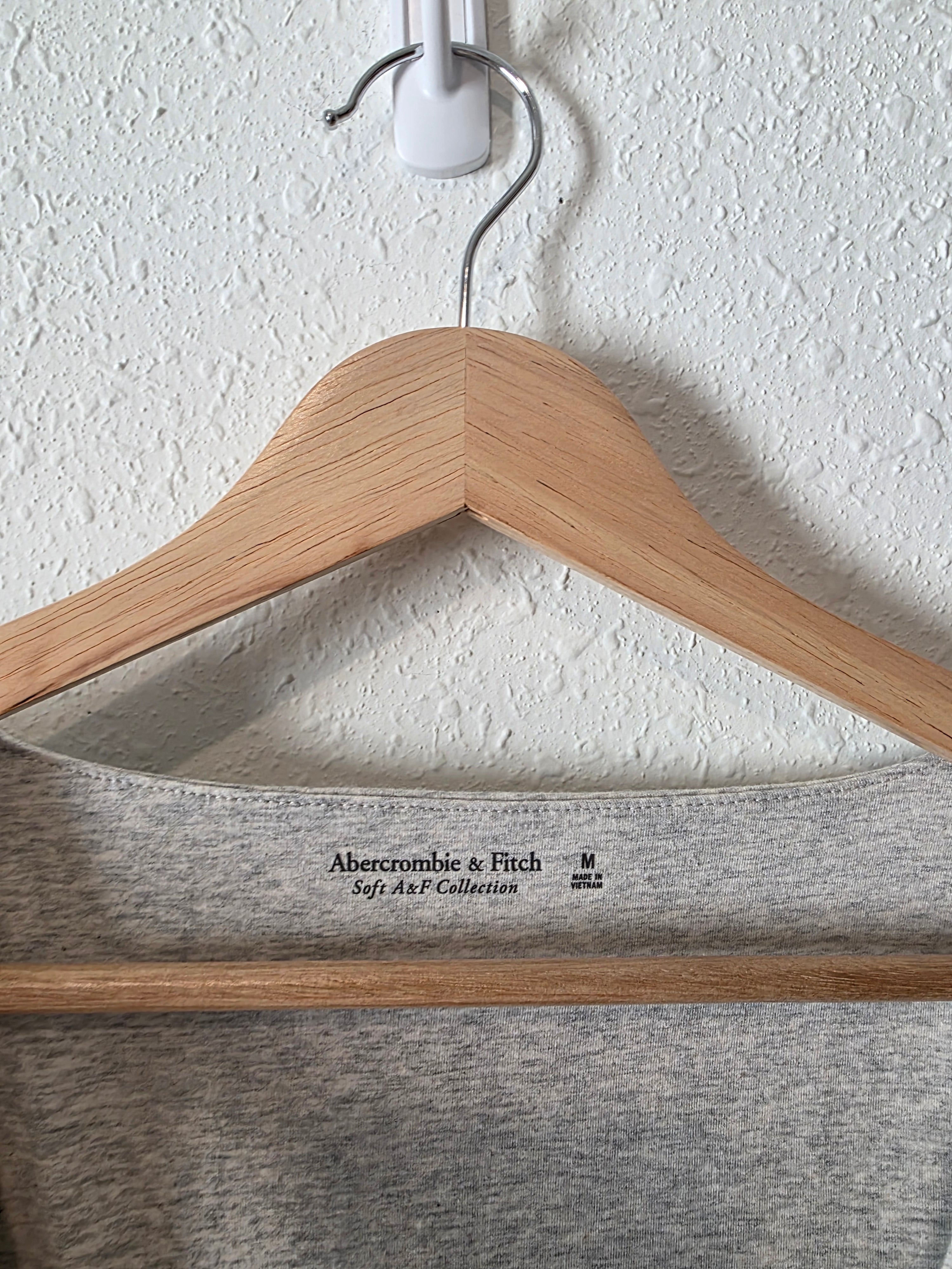 Abercrombie Gray Long Sleeve Bodysuit (M)