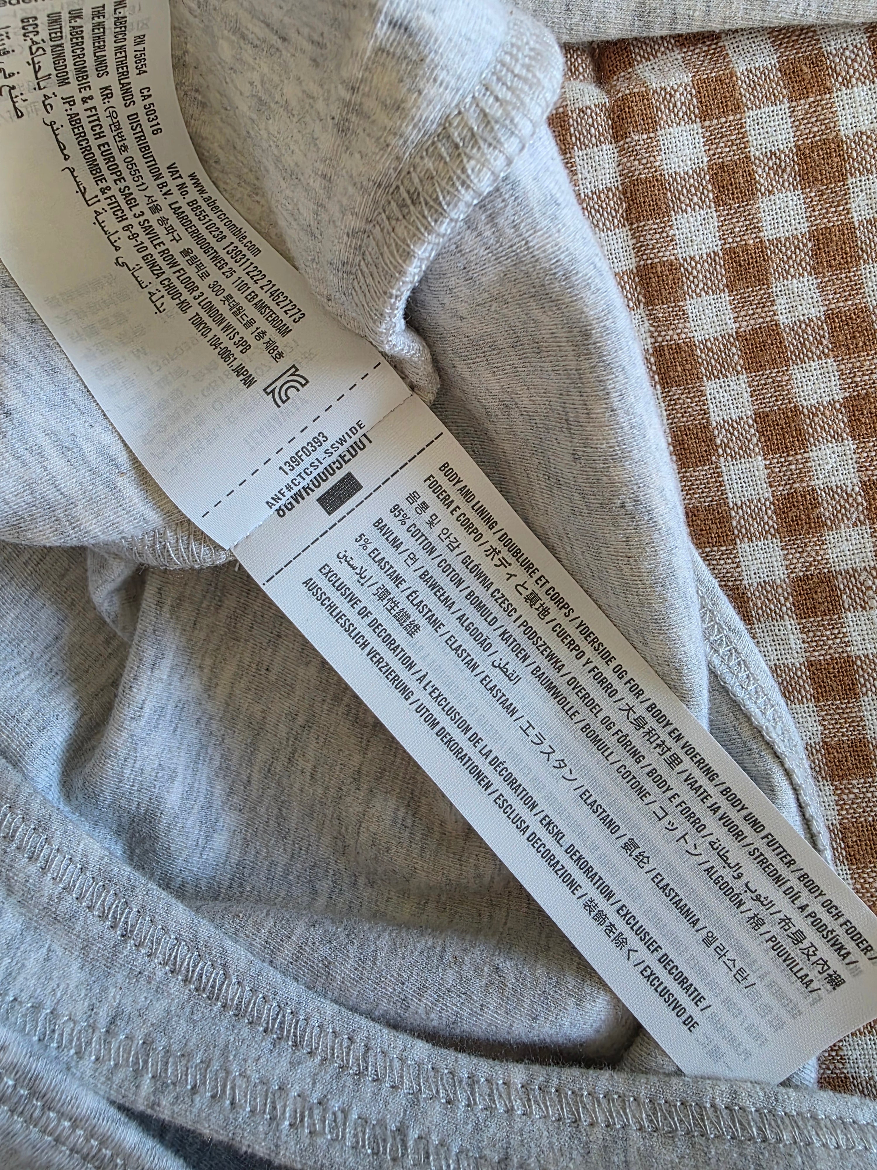 Abercrombie Gray Long Sleeve Bodysuit (M)
